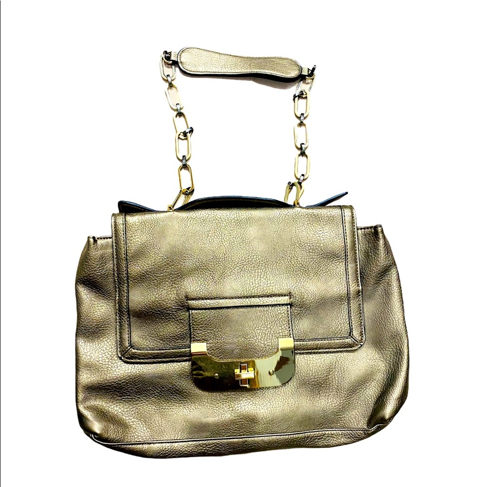 Kate Landry Gold Shoulder Bag Purse